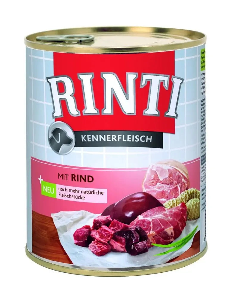 Rinti Kennerfleisch wet dog food - beef 800g Brand Rinti