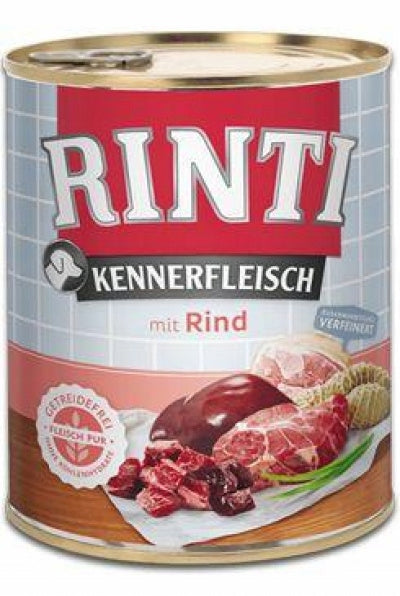 Rinti Kennerfleisch wet dog food - beef 800g Manufacturer code 33387