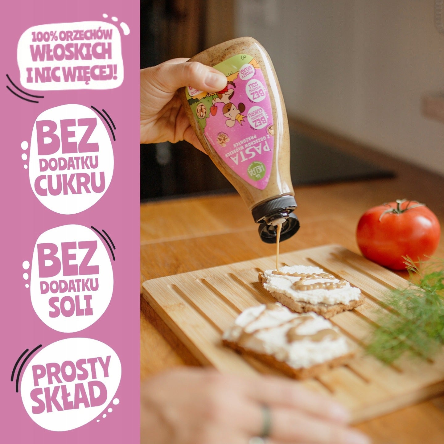 Roasted walnut paste 400 g HELPA 100% nuts Grammage 400 g