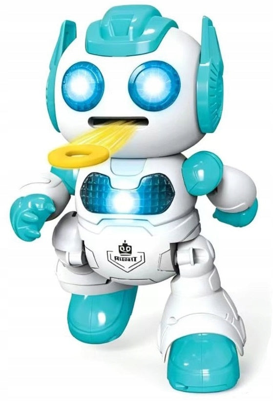 Robot Dancing On Remote Control Shooting Discs Blue Interactive Packaging status original