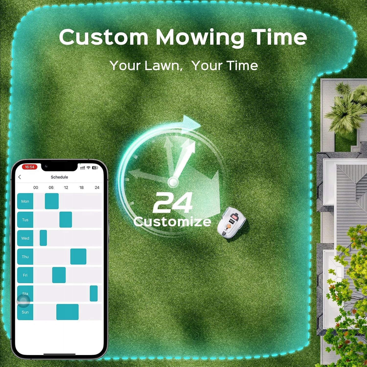 Robot Lawn Mower 3D Visual Obstacle Avoidance, Without Limitation Cable Brand no brand
