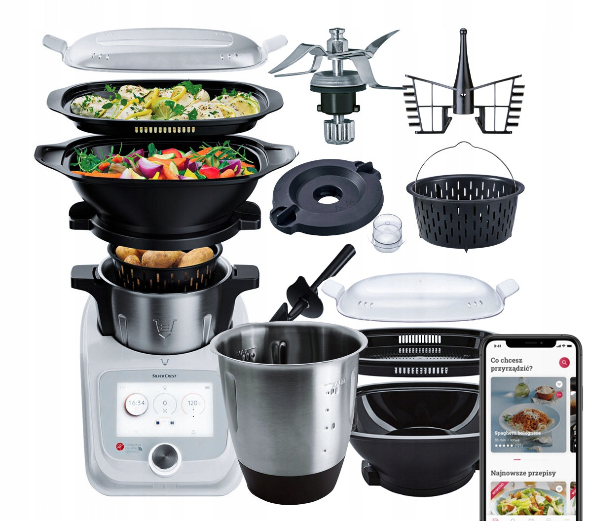 Robot Lidlomix Monsieur Cuisine white Smart 1200W