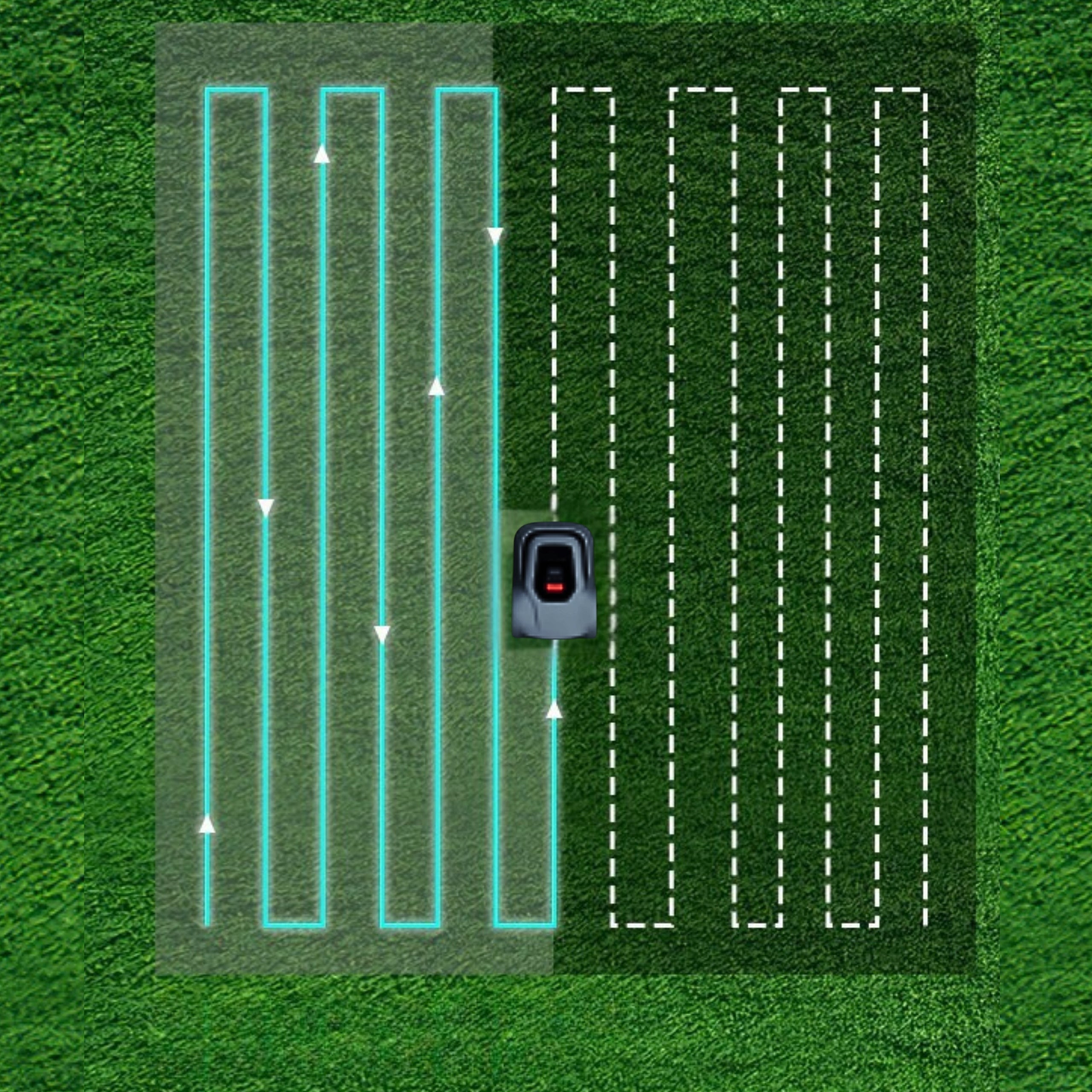 Robot Mowing Lawn Mower up to 1000 m² BT Wi-Fi App Blaupunkt Brand Blaupunkt