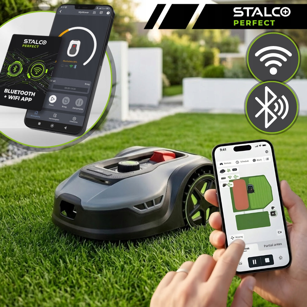 Robot Mowing RMP950 STALCO PERFECT S052398702 SALE Mowing width 18 cm