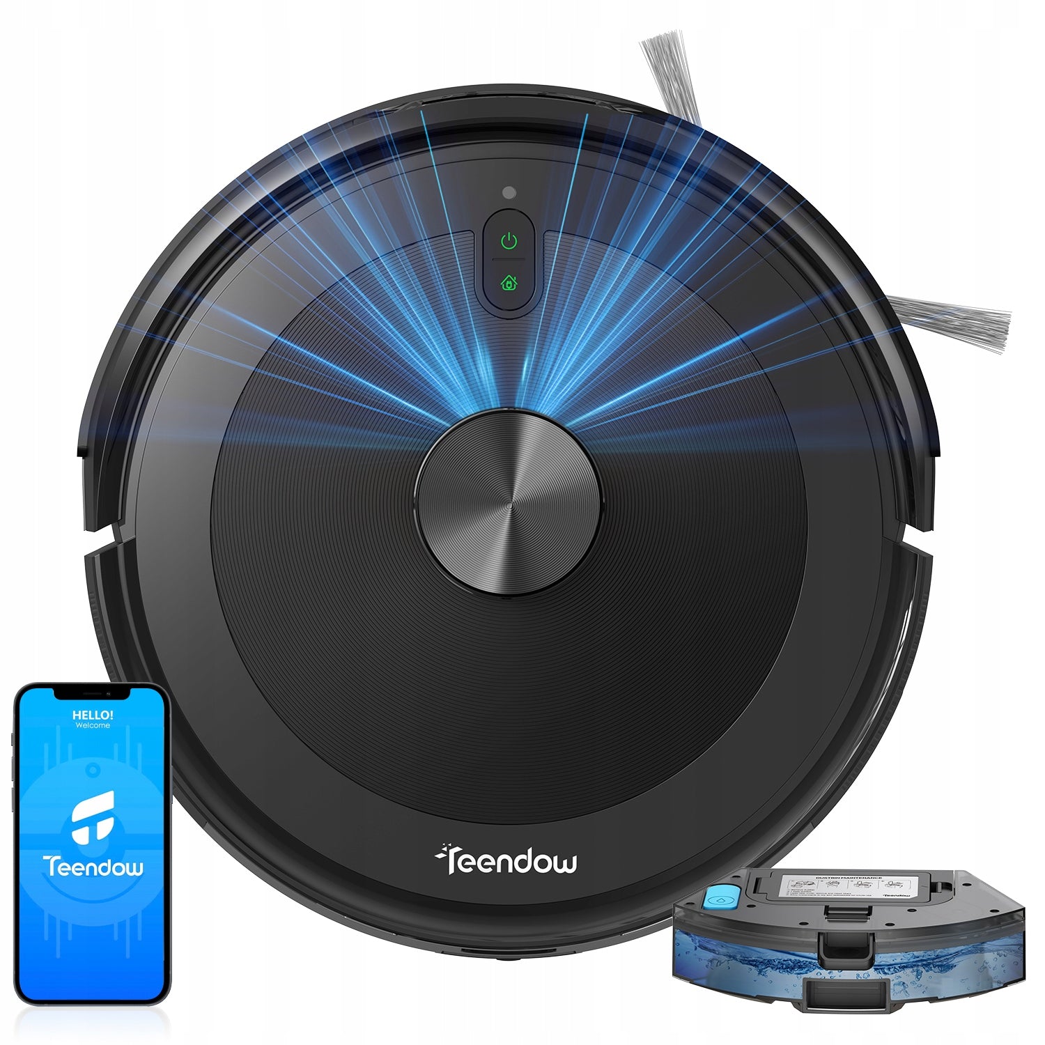 Robot Vacuum Cleaner 4500Pa Smart Navigation App Auto Charging