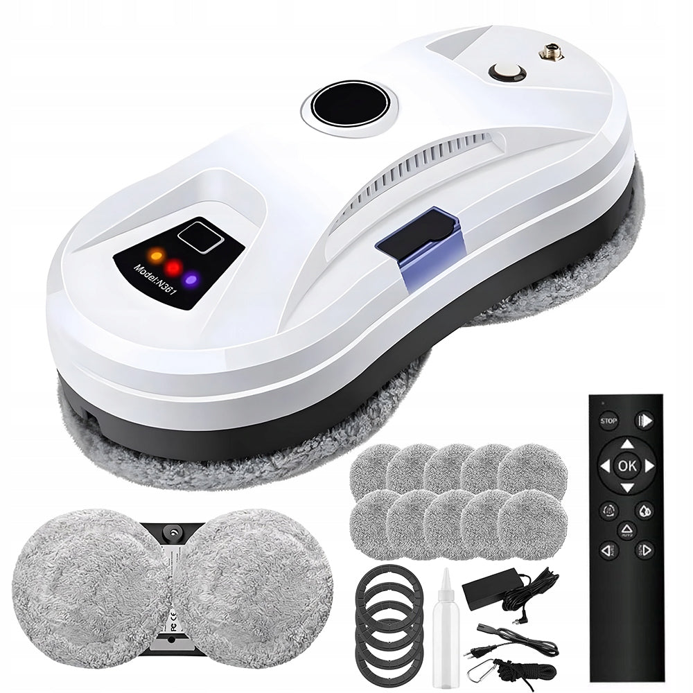 Robot Window Cleaner Window Washer Remote Controlled + 10 Mop