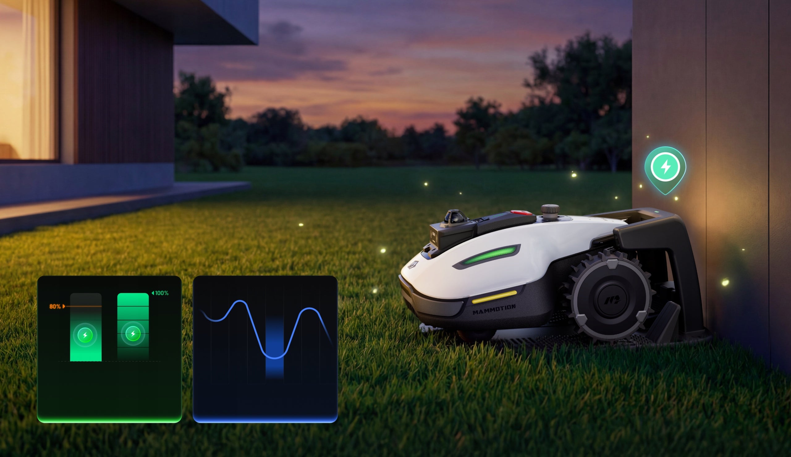 Robot koszący MAMMOTION YUKA mini 2 1000 AI bez przewodu kosiarka robot Mowing performance 1000 m²