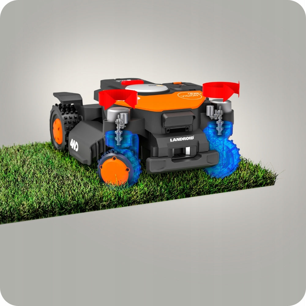 Robot koszący bez kabla Worx Vision Cloud 4WD 4X4 RTK V-SLAM 1000 m² WR341E Kod producenta WR341E