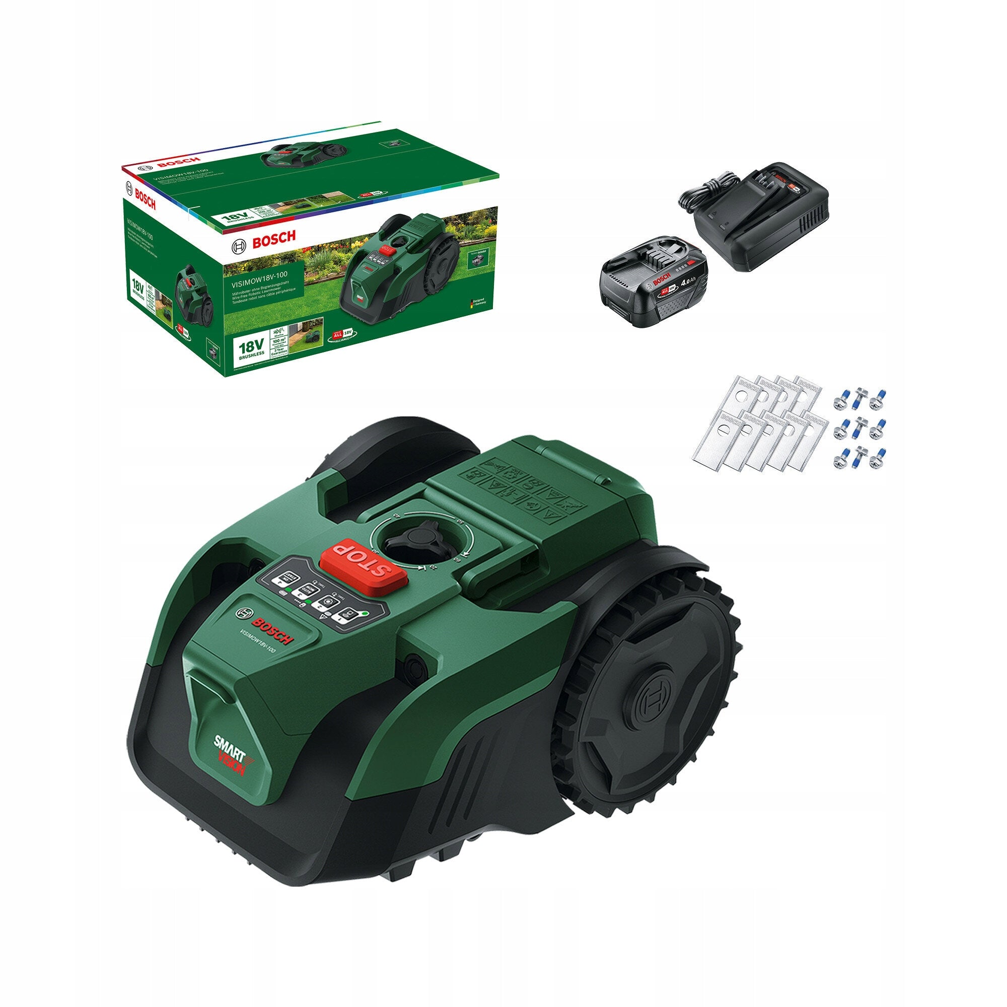 Robot mower BOSCH Visimow 18V100 -WITH BATTERY