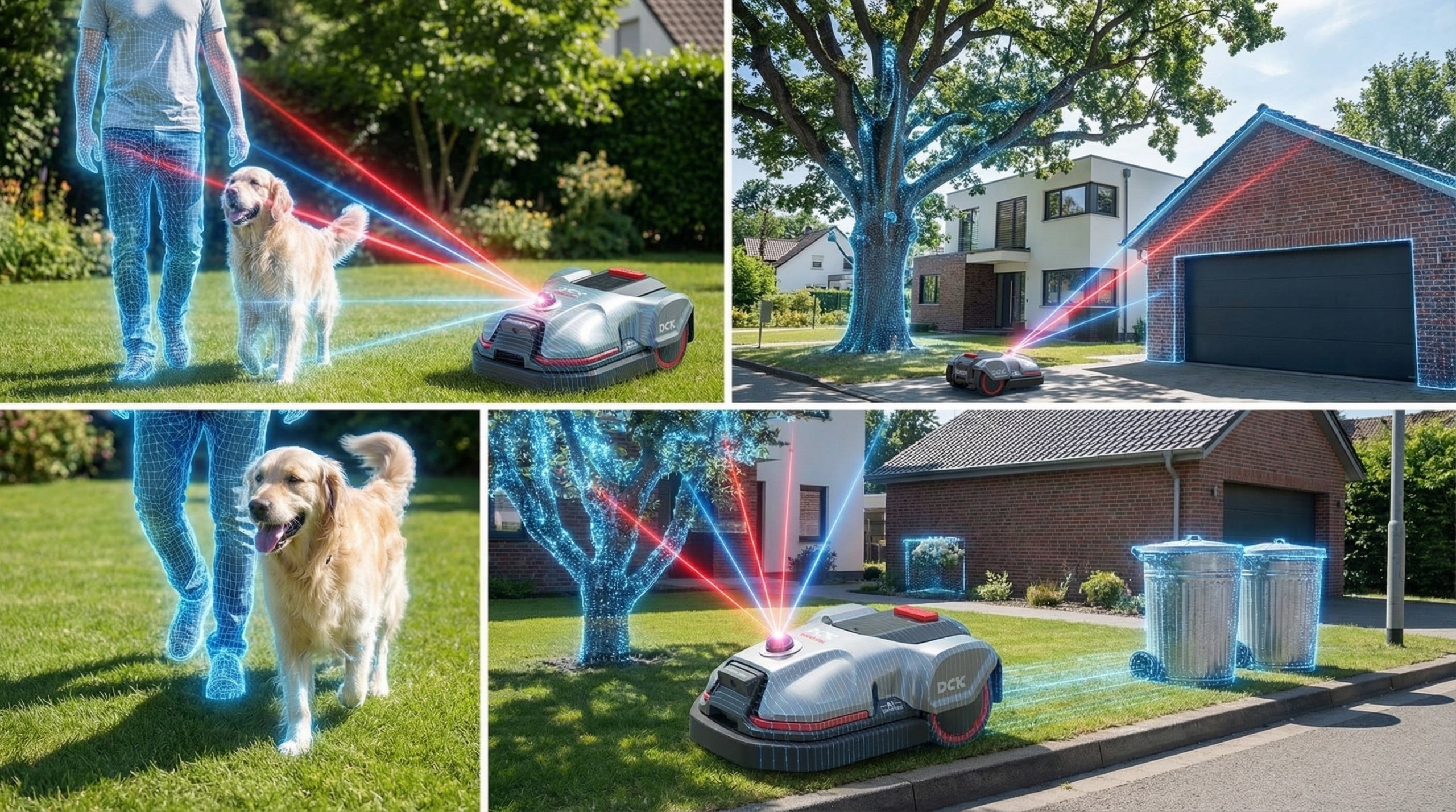 Robot mower DCK 2000m2 automatic lawn mower LiDAR 3D AiCam without cable Manufacturer code KDRM220-4G