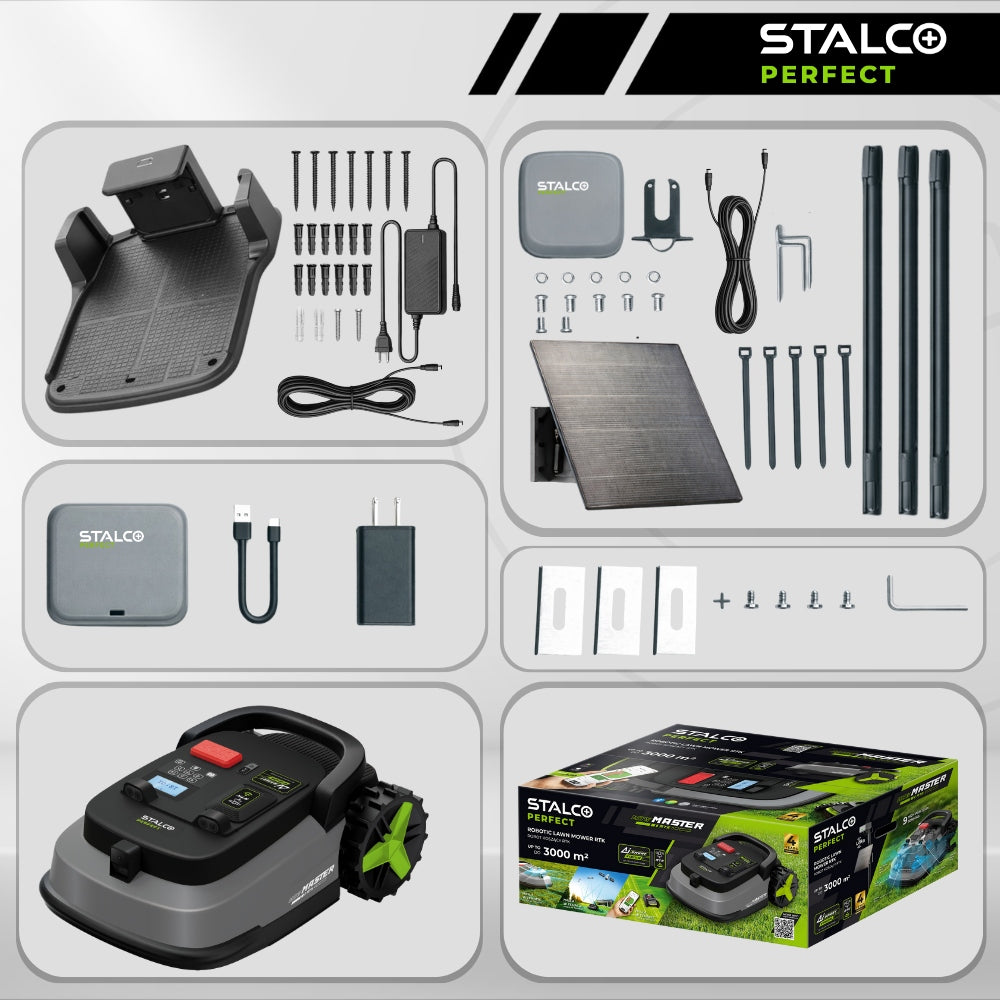 Robot mower STALCO PERFECT MowMaster RTK 3000m2 AI VISION STALCO Model RTK+