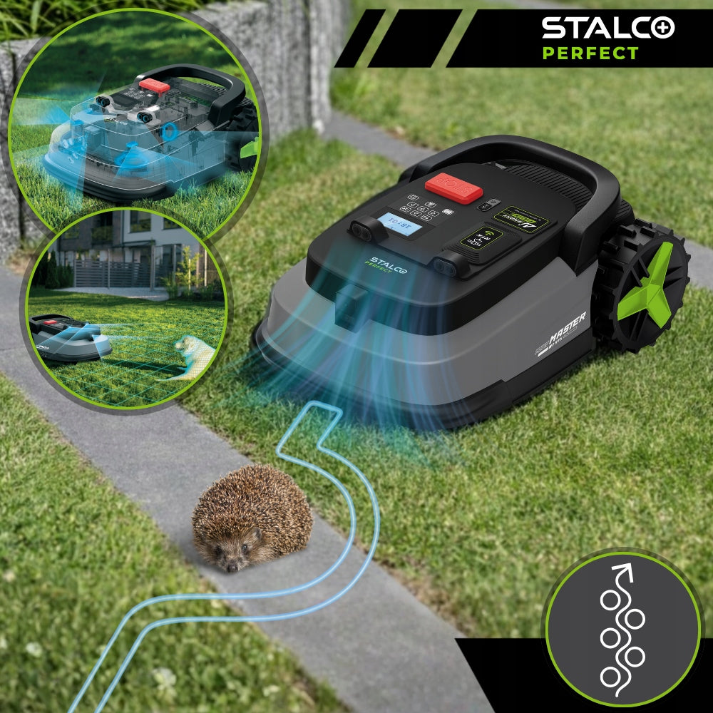 Robot mower STALCO PERFECT MowMaster RTK 3000m2 AI VISION STALCO Mowing height adjustment range 3–6 cm