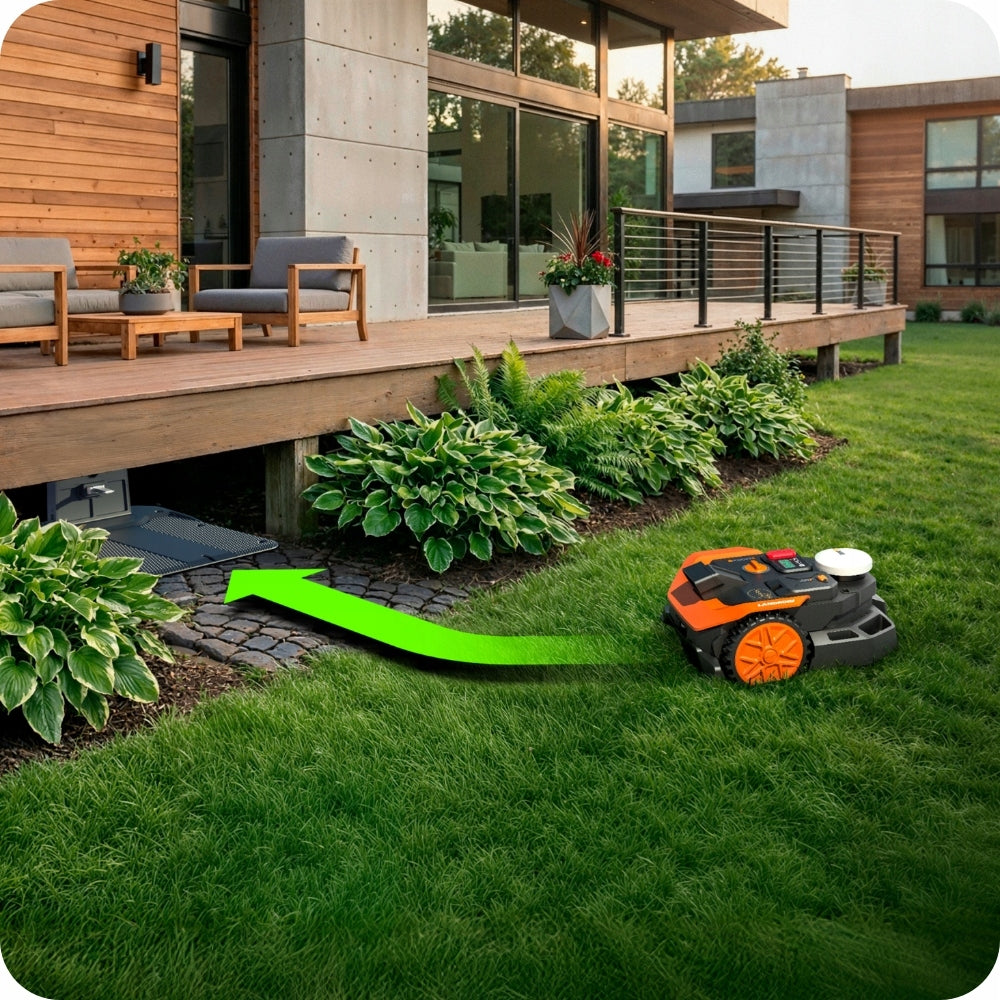 Robot mower without cable Worx Vision Cloud RTK V-SLAM 650 m² + Pruner Mowing performance 650 m²