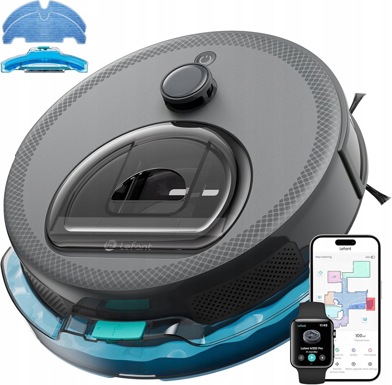 Robot vacuum cleaner LEFANT M330 Pro with obstacle avoidance function 5000Pa