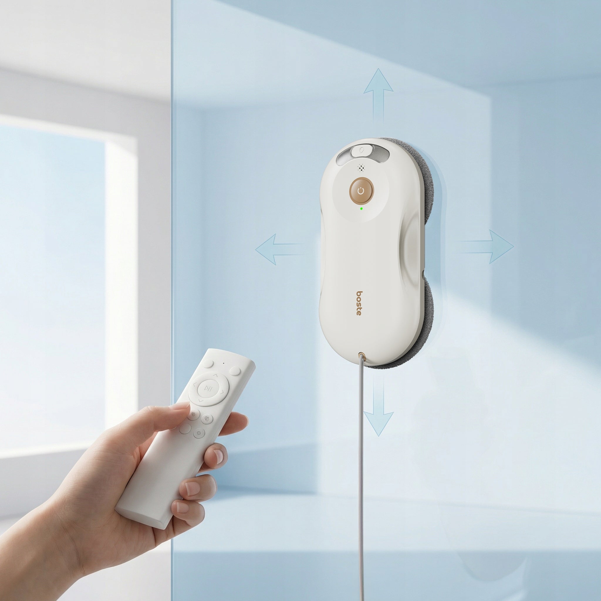 Robot window cleaner WITHOUT STREAK 5500Pa automatic window washer pilot SLIM 6cm Power 72 W