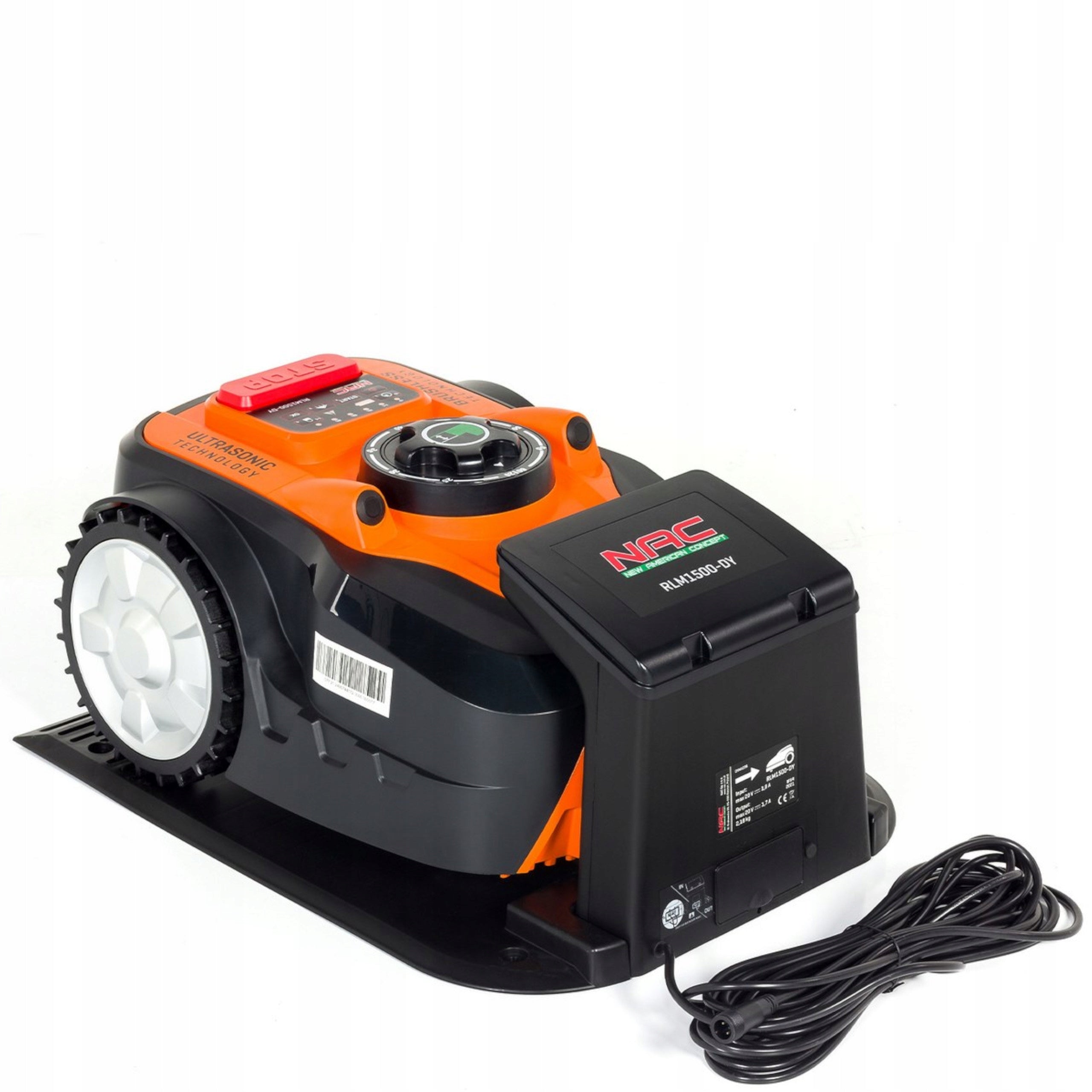 Robotic lawn mower NAC RLM1500-DY 1500 m2 Smart Wi-Fi Mowing height adjustment range 2–6 cm