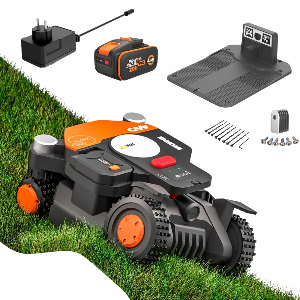 Robotická sekačka bez kabelu Worx Vision Cloud 4WD 4X4 RTK V-SLAM 2000 m2