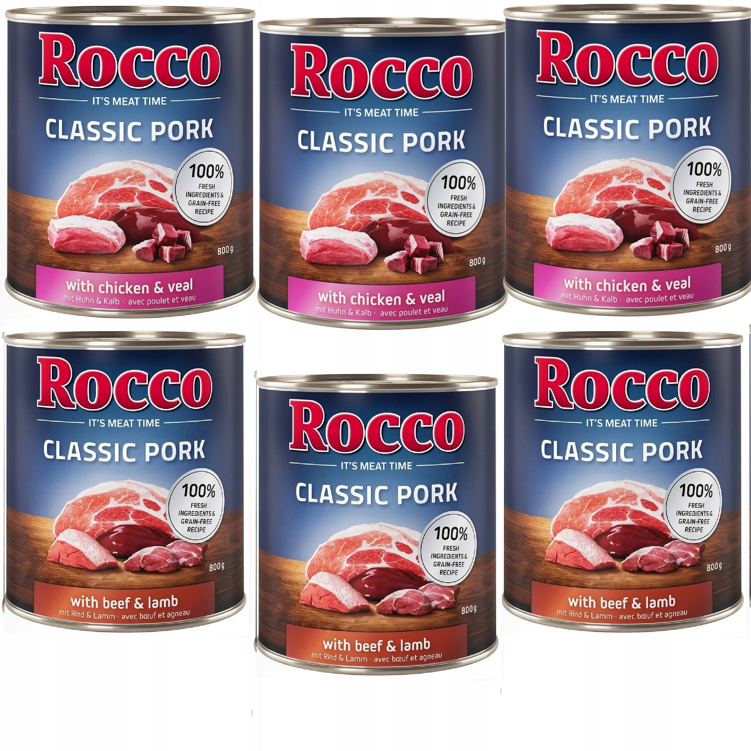 Rocco classic mix of flavors veal pork lamb 6 x 800g