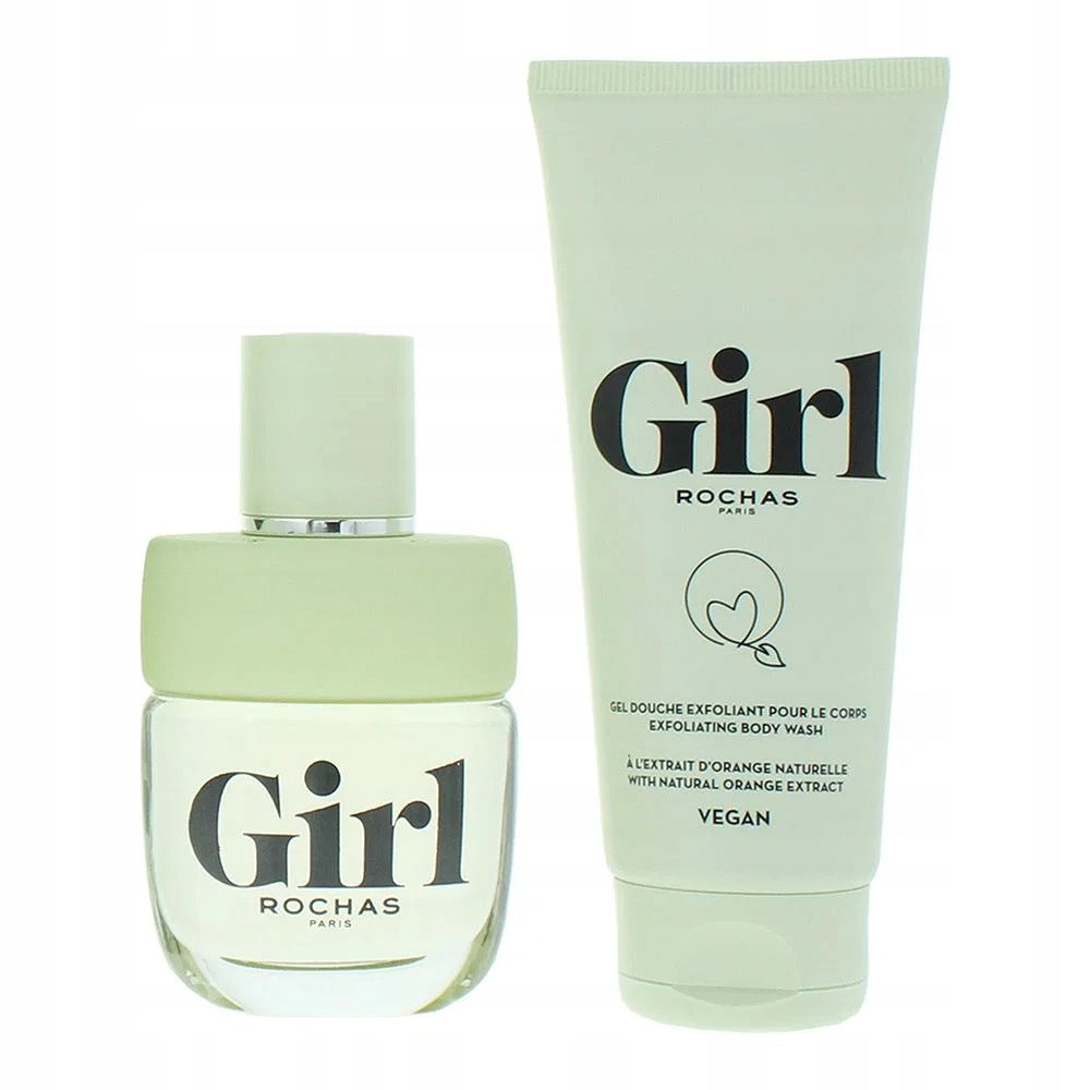 Rochas Girl set: EDT 60 ml + exfoliating shower gel 100 ml