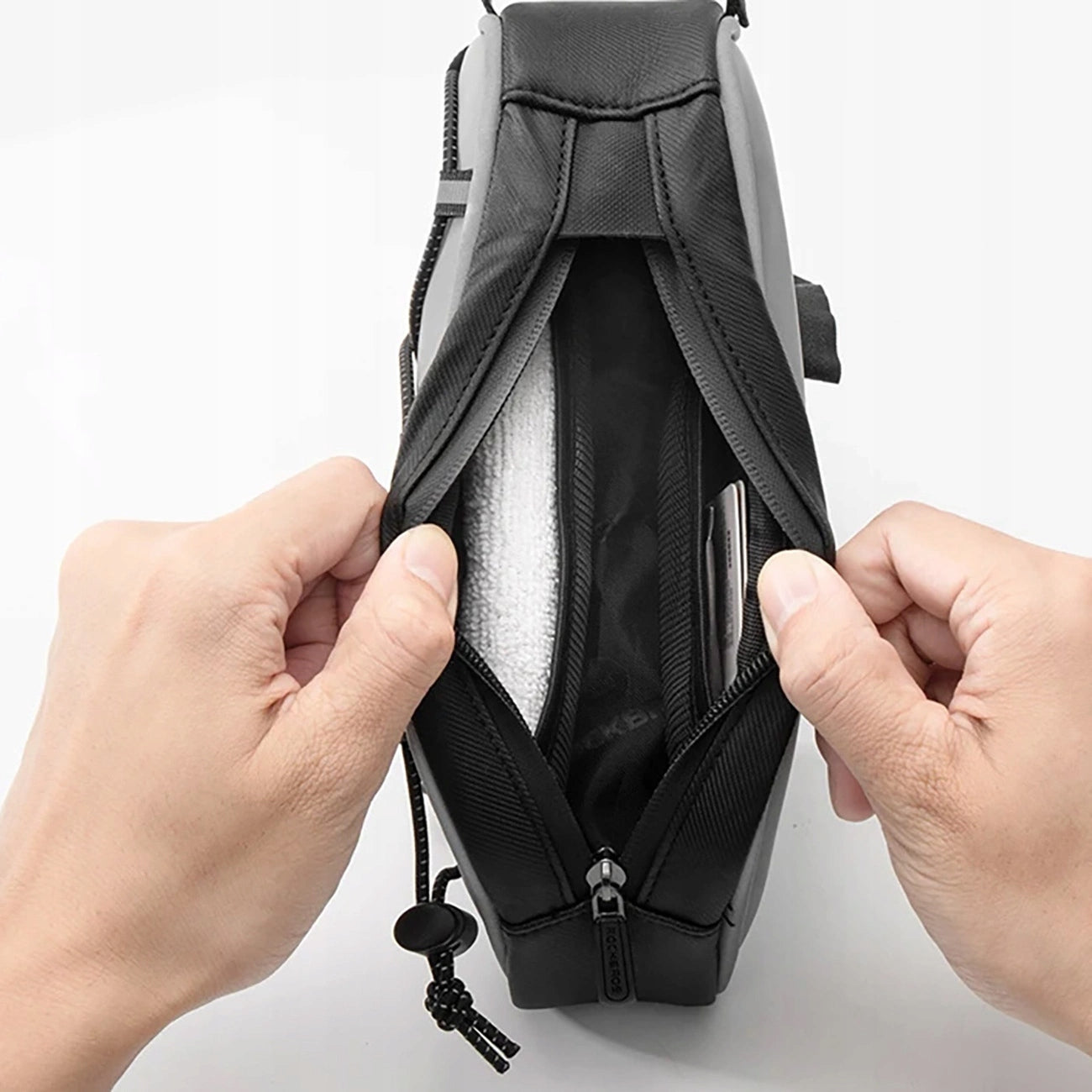 Rockbros 3012010901 bicycle bag for frame 0.9 l - silver Brand Rockbros