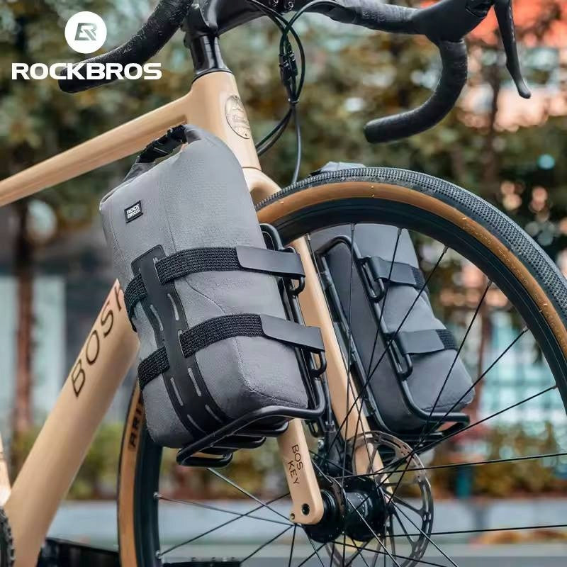 Rockbros front fork bag + mounting kit 30140089001 Color gray