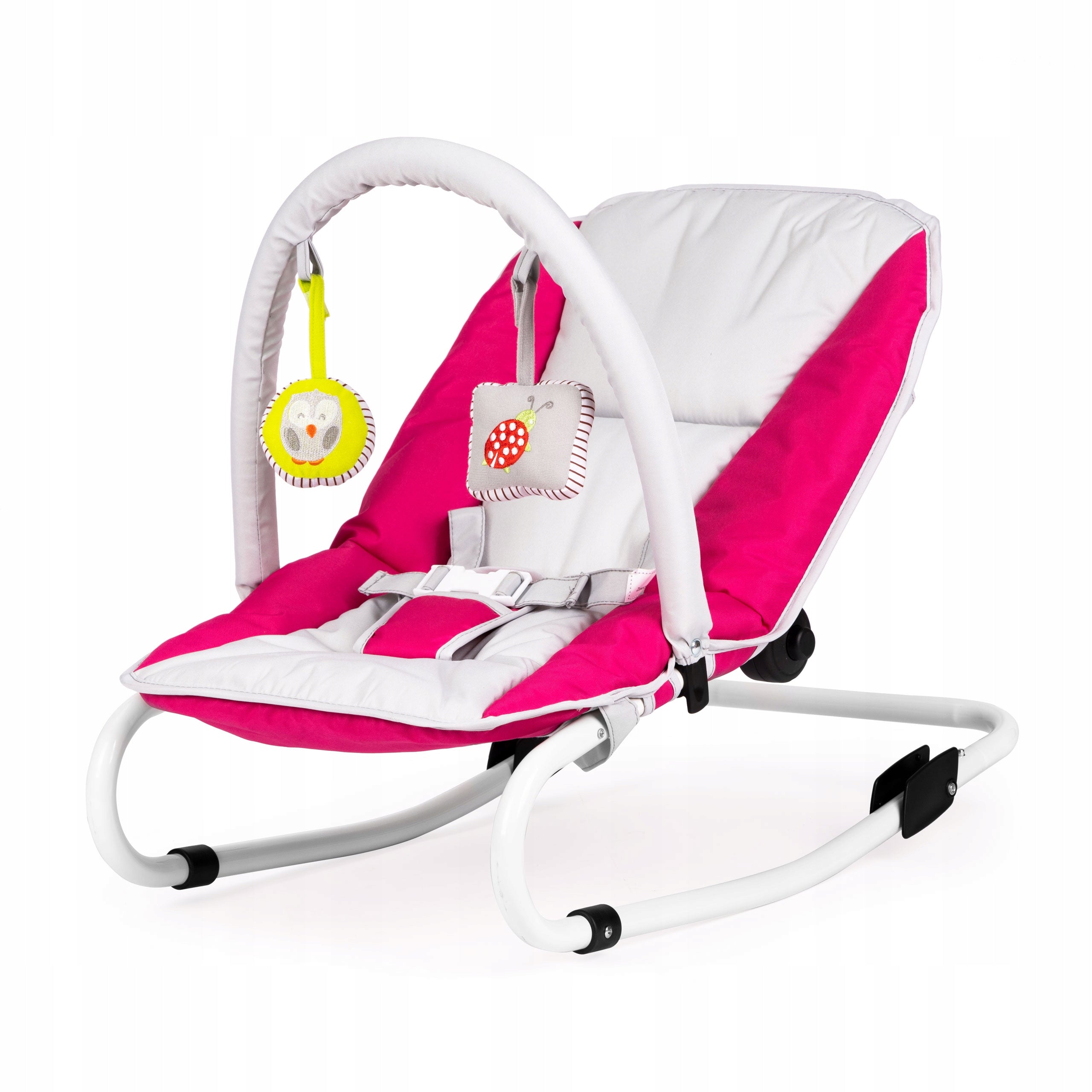 Rocker Lounger Folding Crib with Toys