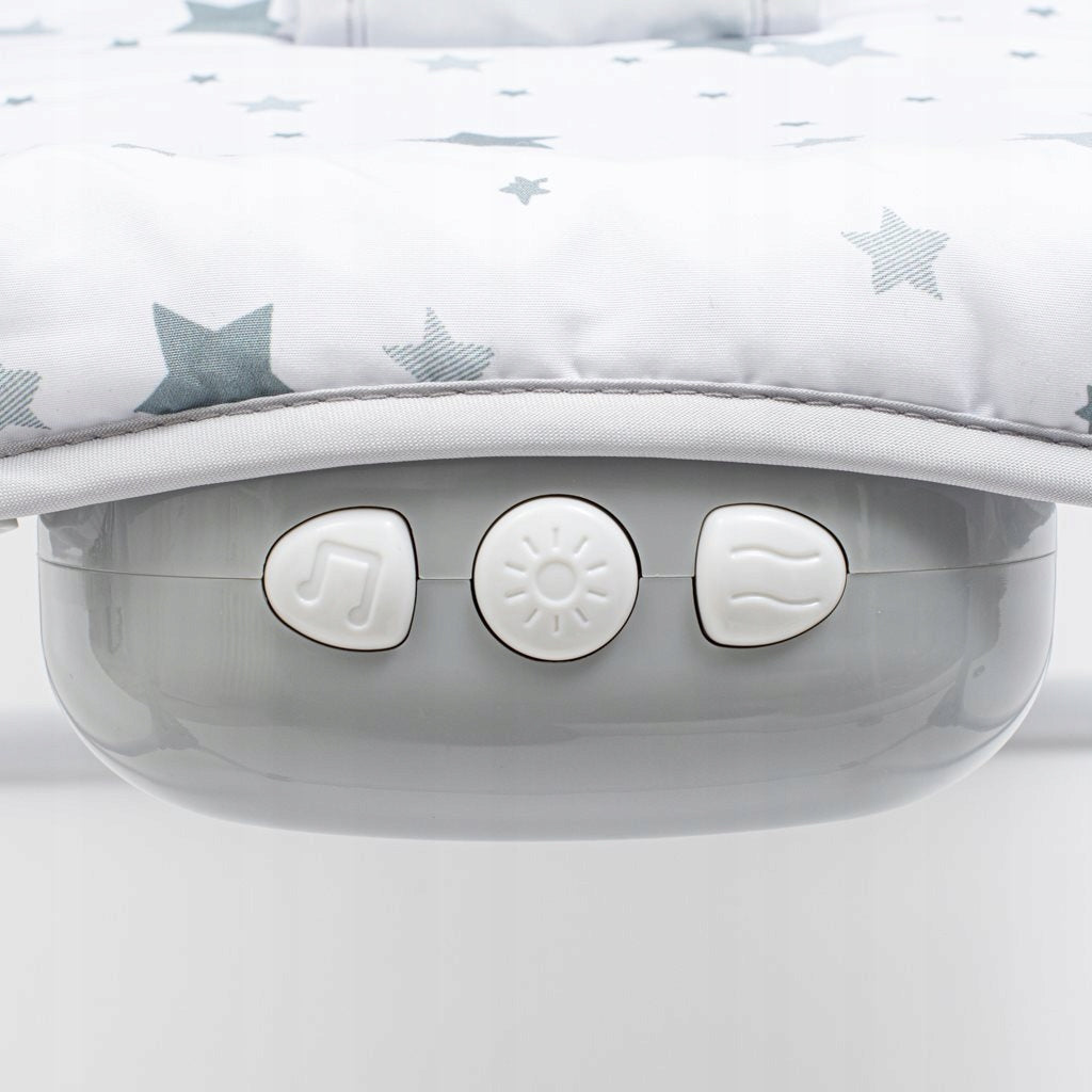 Rocker lounger with vibration green stars Baby Mix Manufacturer code 53428