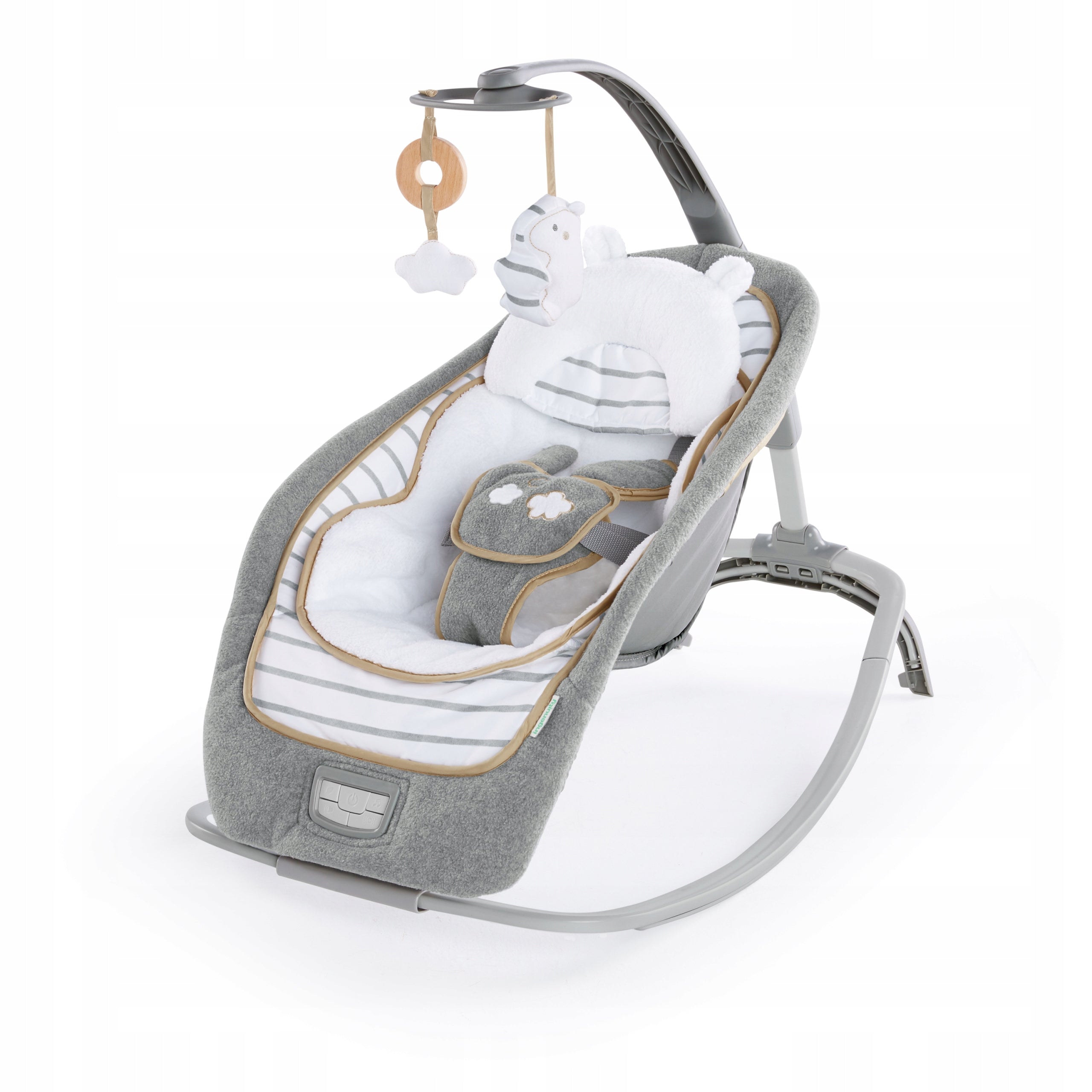 Rocker lounger with vibrations and music up to 18 kg Ingenuity