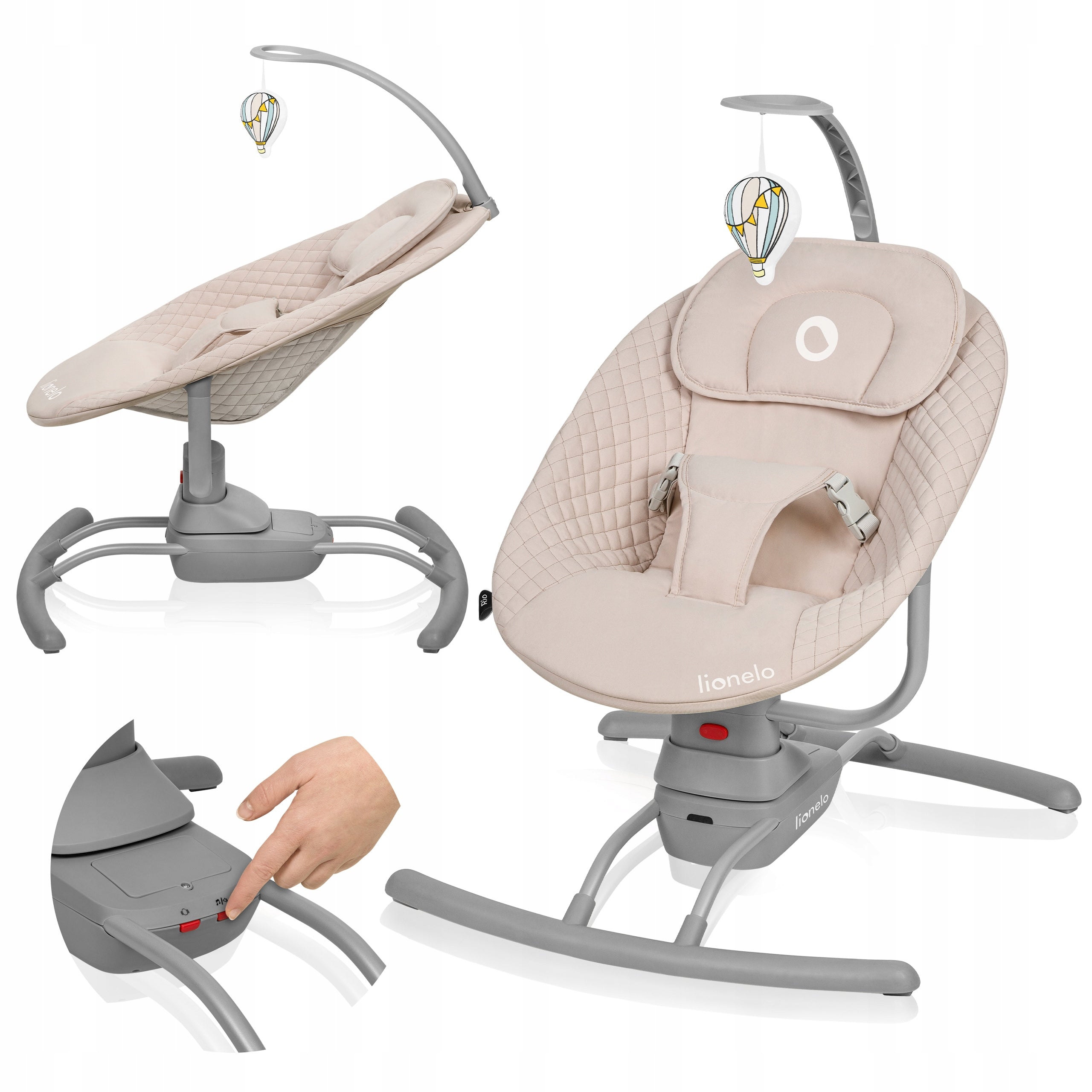 Rocking chair Lionelo Rio electric cradle up to 9 kg Packaging status original