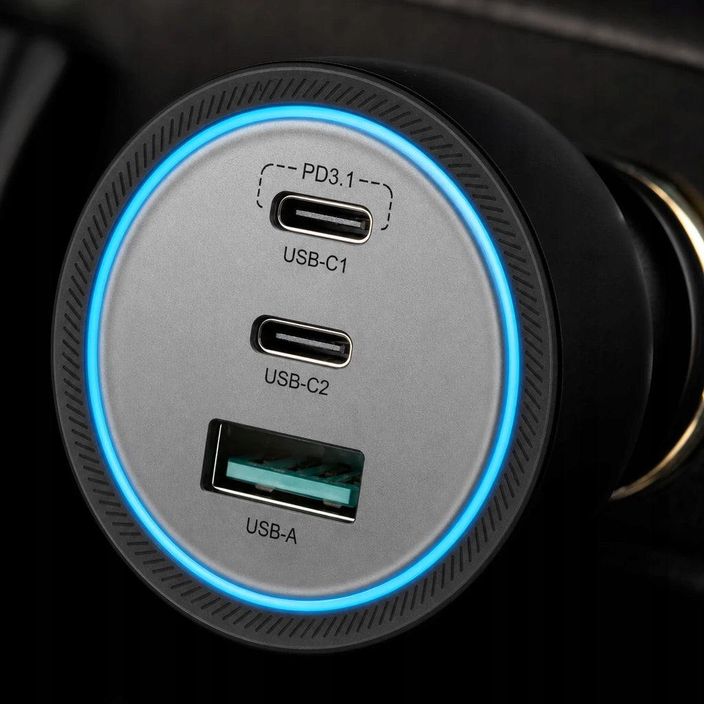 Rocoren MotionCharge Car charger 165W USB-C 3 ports Manufacturer code RCCC2P1A-XCA01