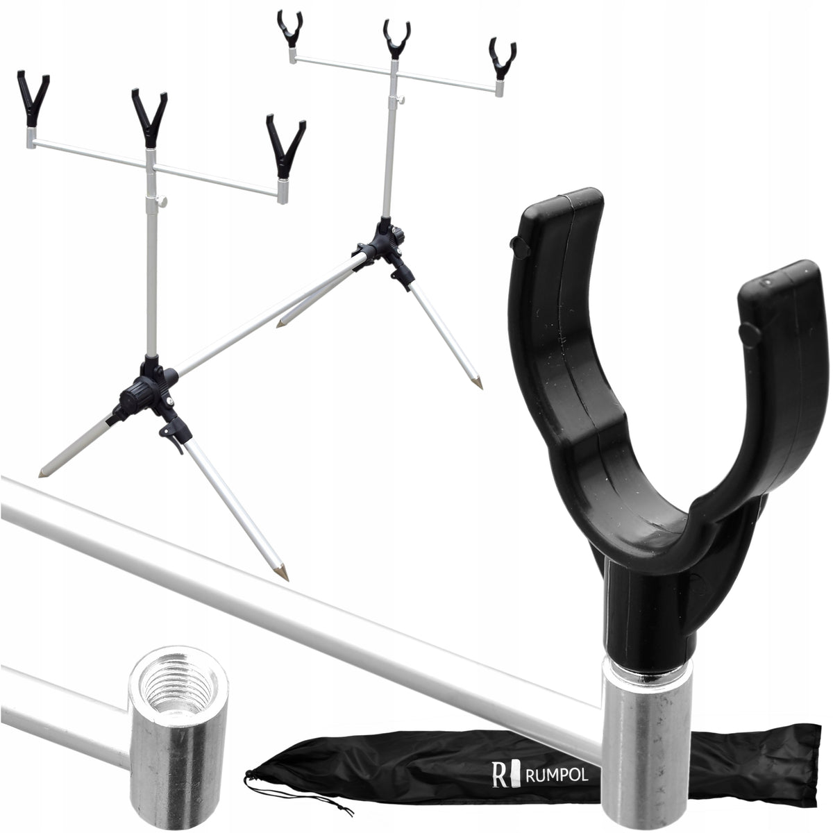 Rod Pod for 3 Rods Stable Adjustable RODPOD Ground Carp Stand