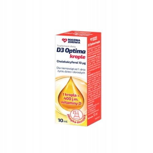 Rodzina Zdrowia D3 Optima Vitamin D3 Drops 10 ml