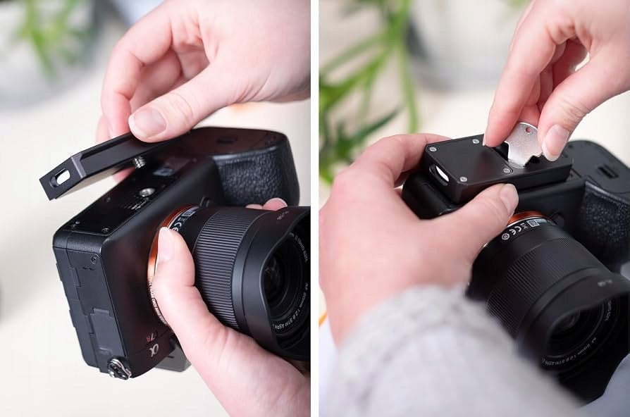 Rollei Płytka szybkiego montażu z ukrytą kieszenią AirTag do aparatu Model SZNW
