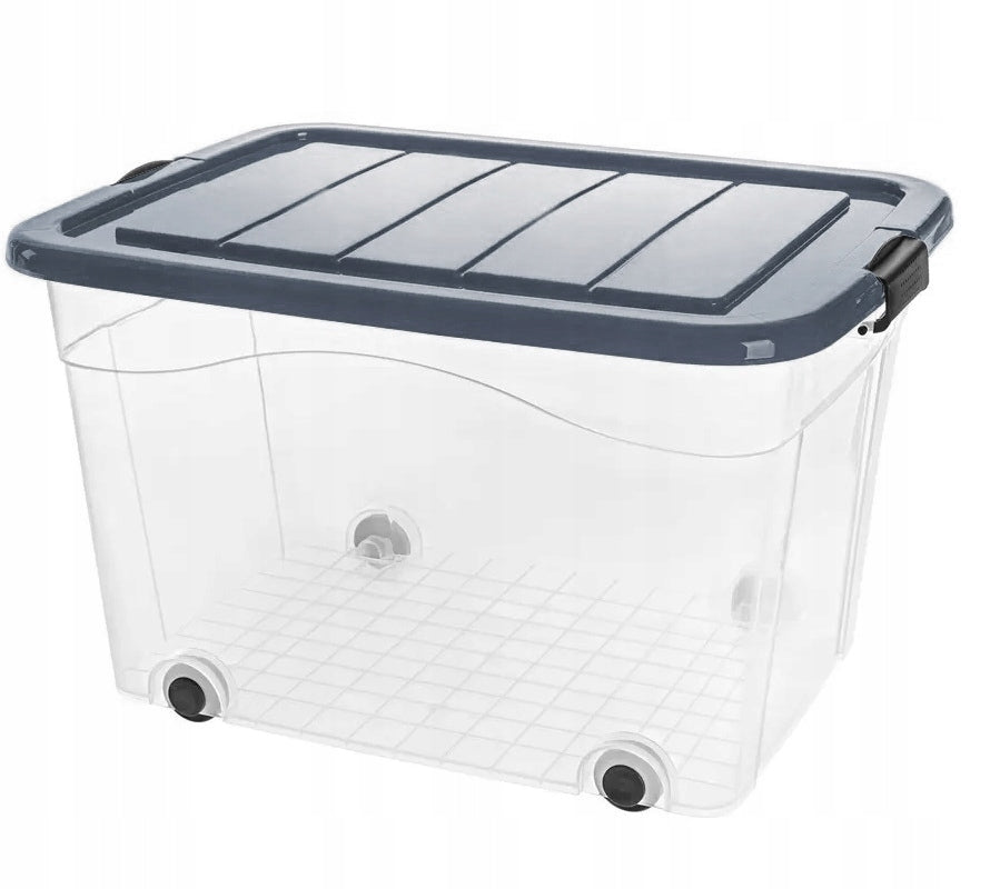 Roller Box Storage Container, for Toys 100L - Colors Graphite