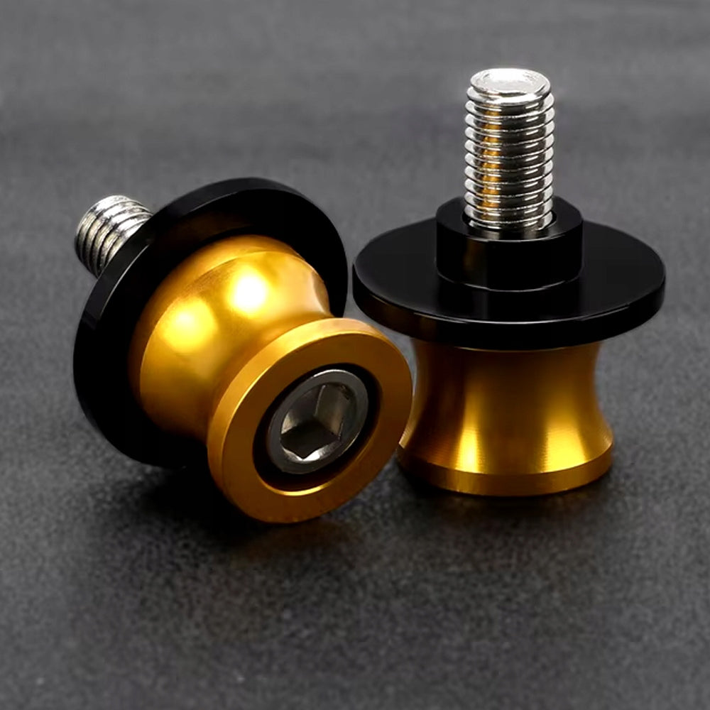 Roller Control Arm Gold M8 x 1.25 Motorcycle Sliders for Motorcycle Lifting Packaging status original