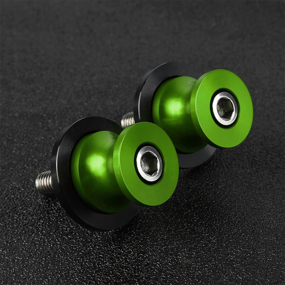Roller Control Arm Green M8 x1.25 Motorcycle Sliders for Motorcycle Lifting Packaging status original