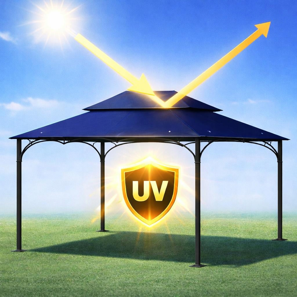Roof Cover Garden Pavilion 3x4 M7 Garnet JYSK - model 3x4 Width 3 m