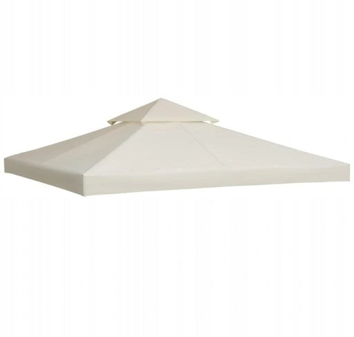 Roof Cover Garden Pavilion Gazebo Plating 3x3m Beige Cream