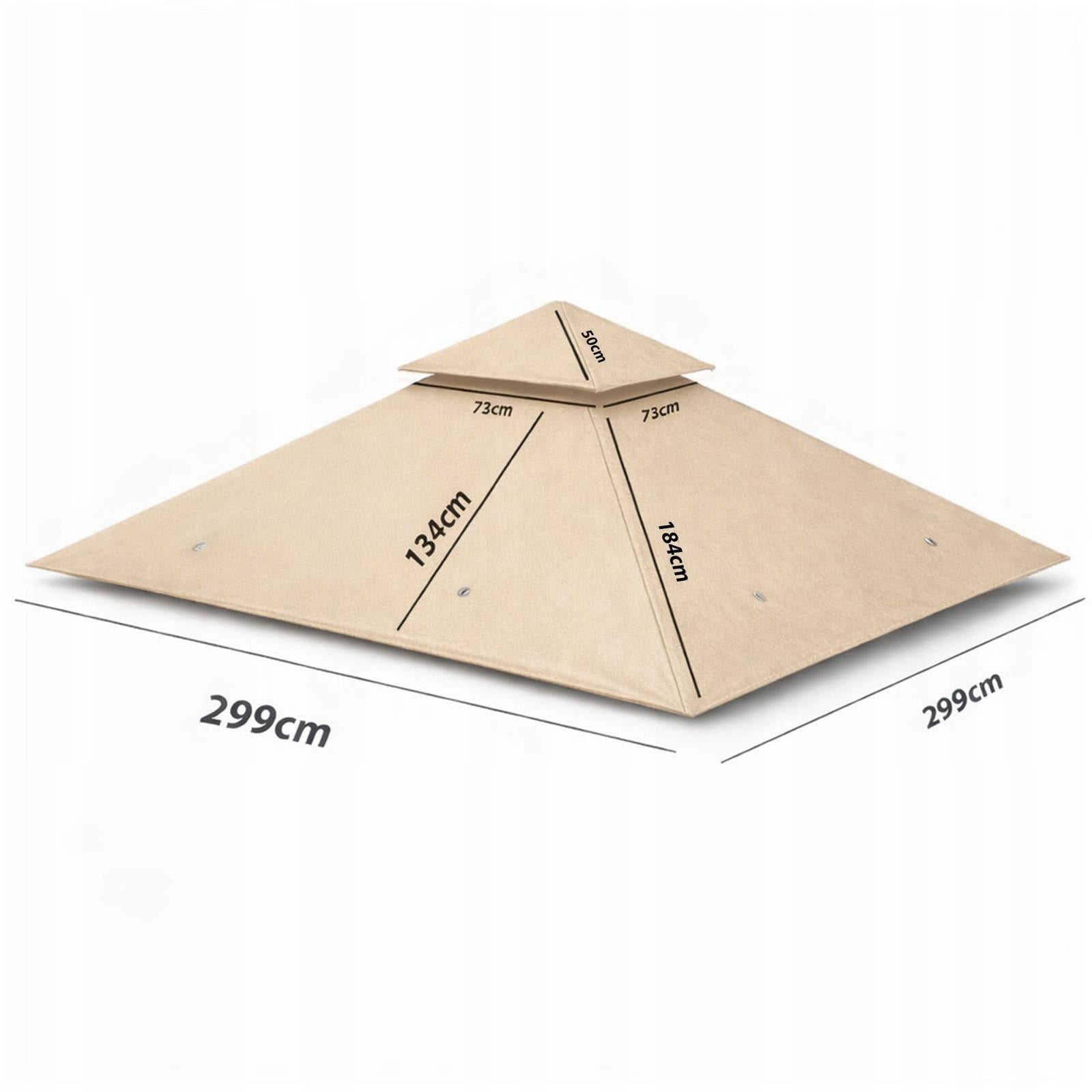 Roof Cover Pavilion Garden Tent 3x3 M6 Beige Manufacturer code 645760469690