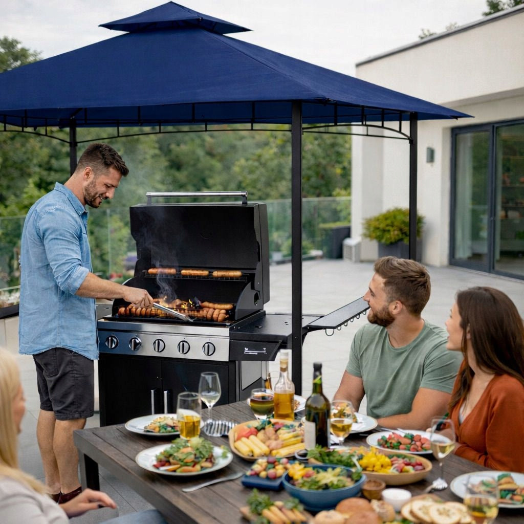 Roof Plating Pavilion Grill 2,4m x 1,5m WaterodpM11 Garnet Manufacturer no brand