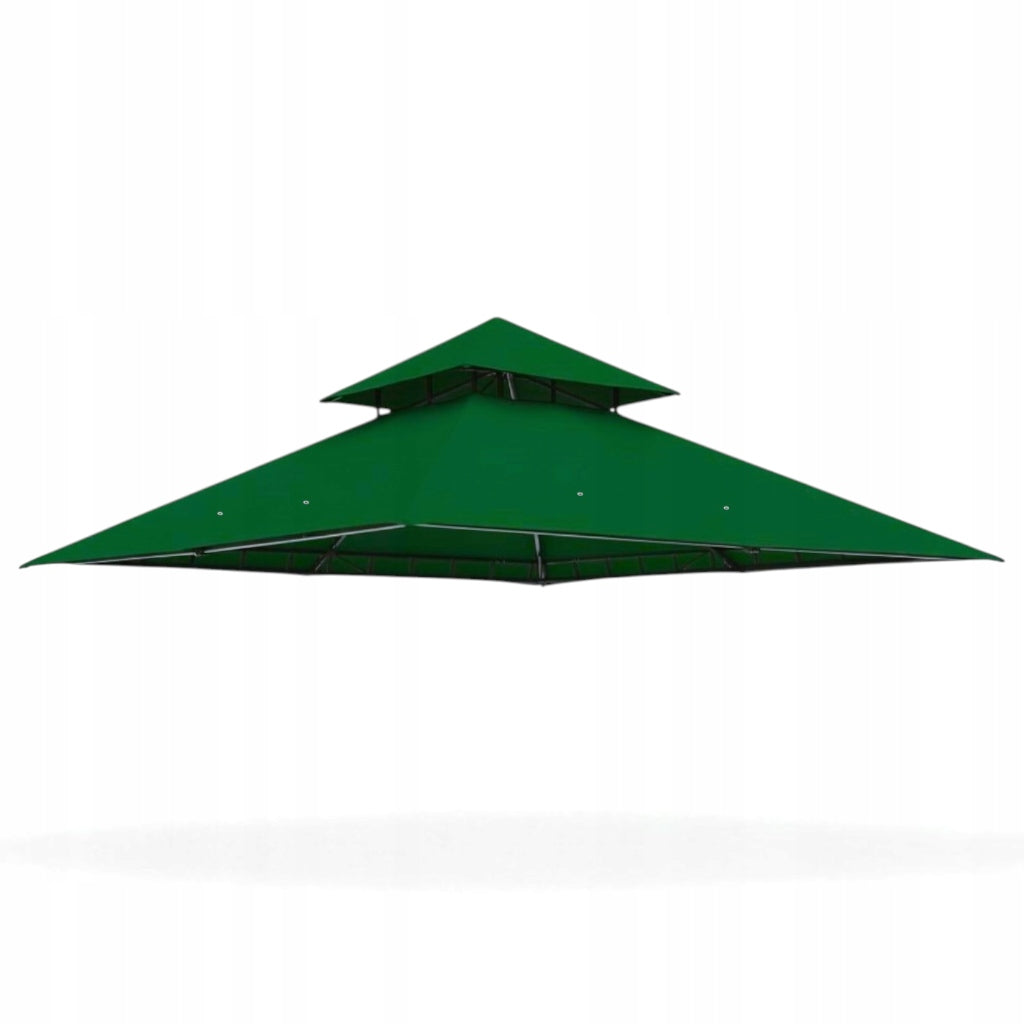 Roof for garden pavilion roof 300 cm x 300 cm 370 gr/m2 green
