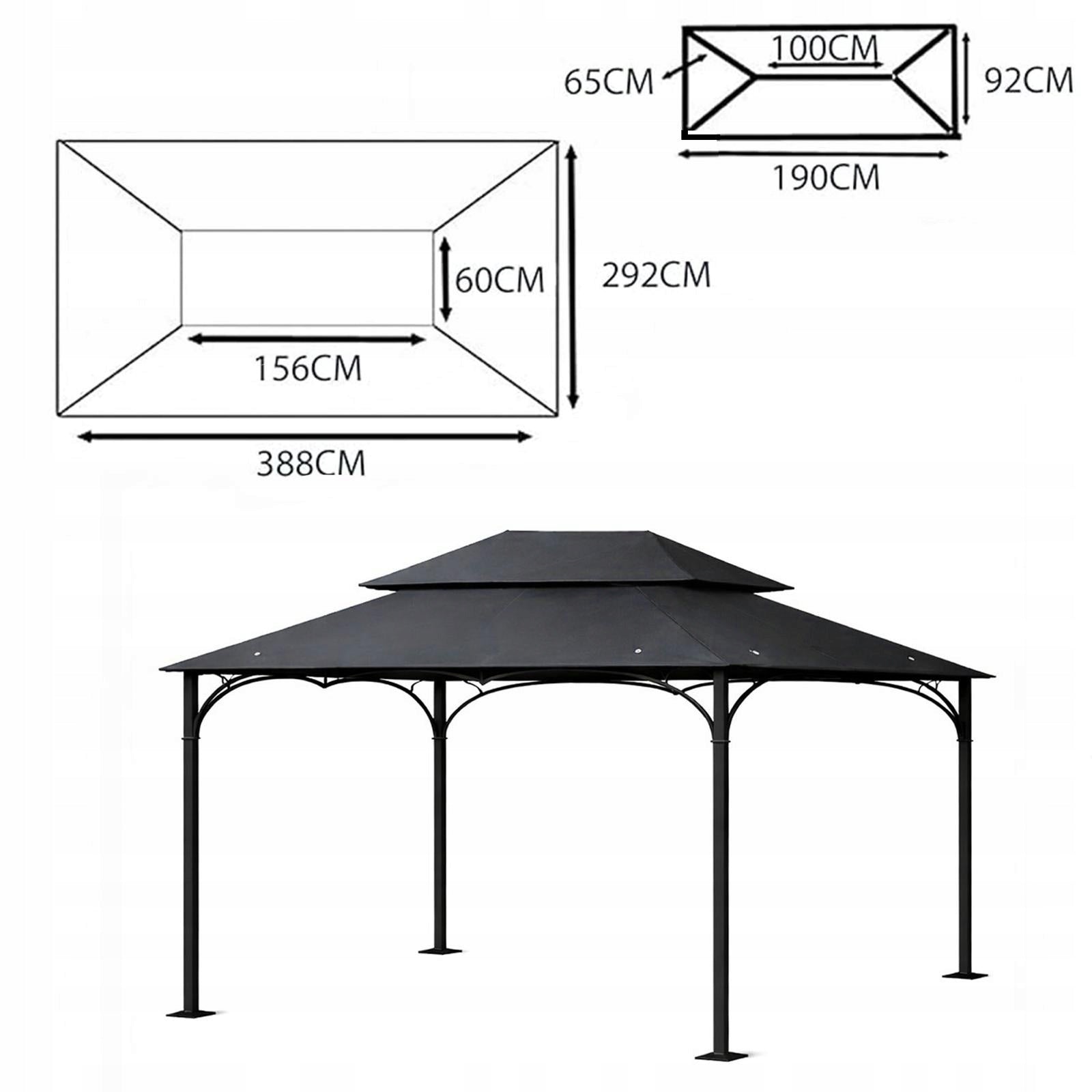 Roof plating Garden Pavilion 3x4 M7 Antra JYSK - model 3x4 Manufacturer code 4260643793004