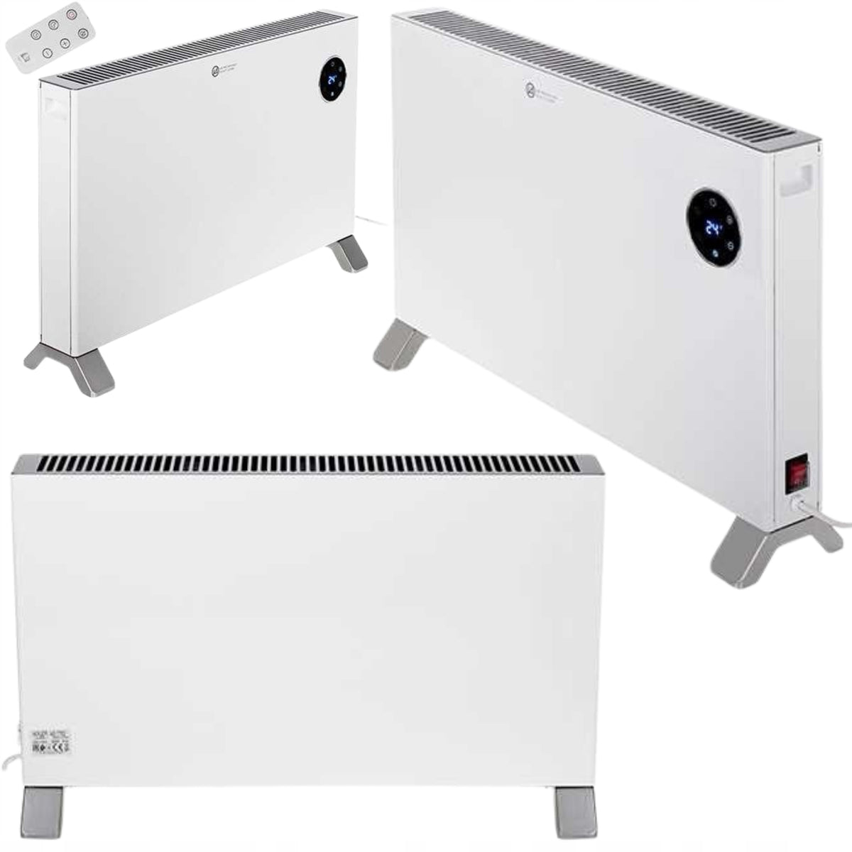 Room Convector Heater with Remote Control Timer IPX20 Temperature Sensor