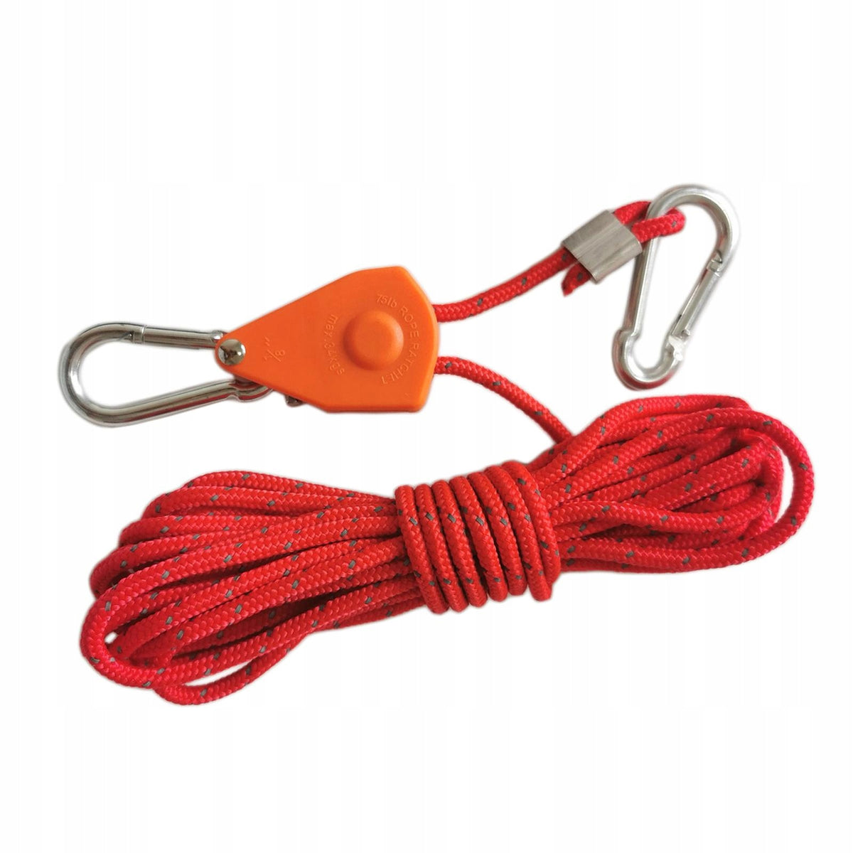 Rope Hanger Ratchet Wind Rope Grow Light Rope Hanger Rope Hanger for 4m Red