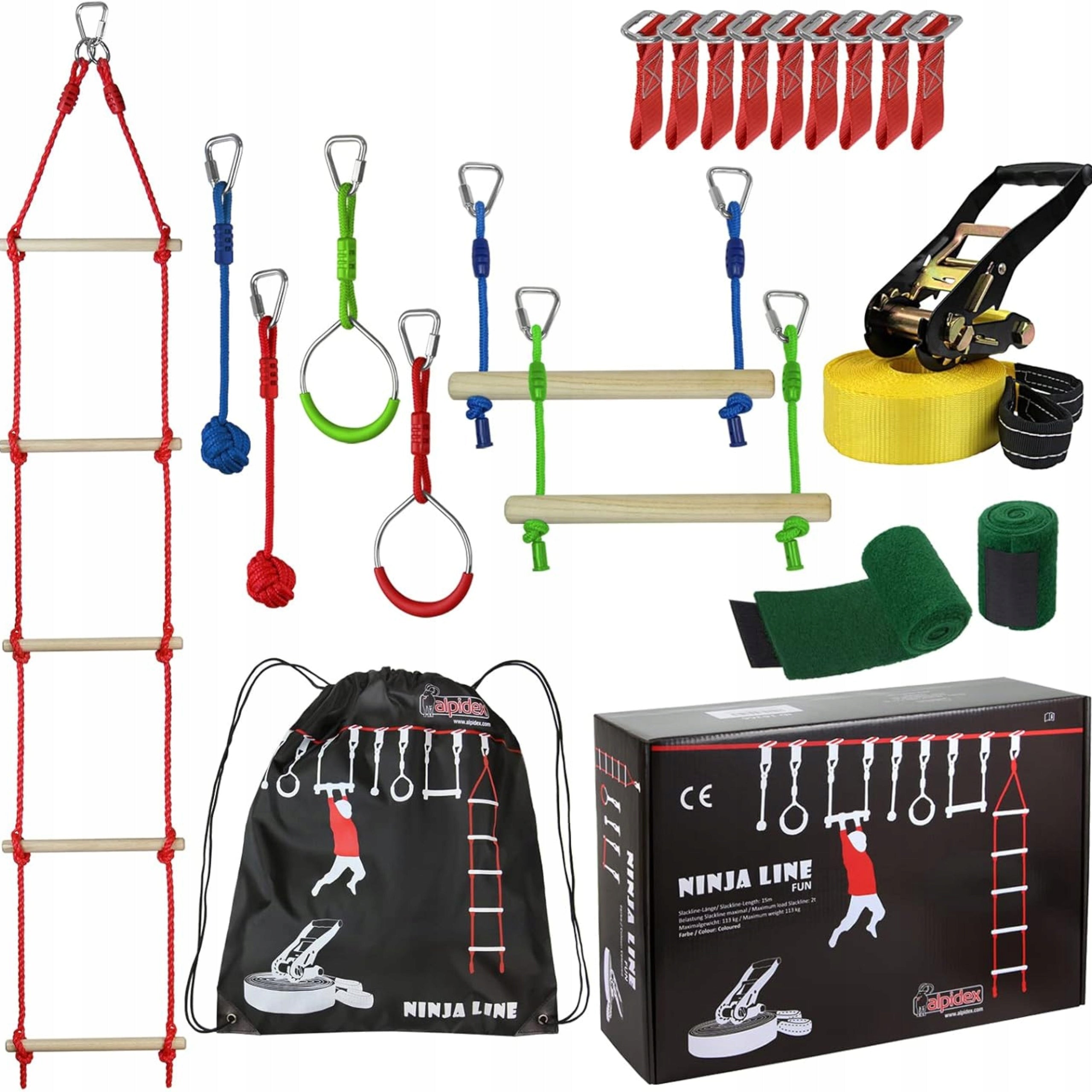 Rope Park for Children Obstacle Course Square Toys Monkey Grove 15m for Gift