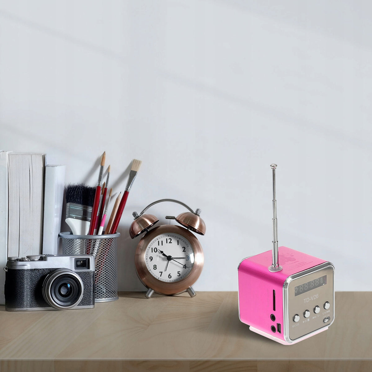 Rosy Portable Mini Digital Speaker with Fm Radio and Mp3 Playback Model other