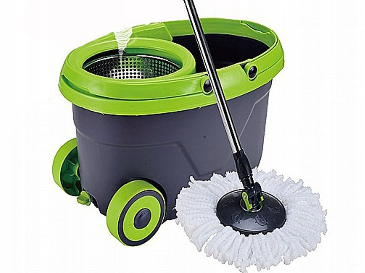 Rotary Mop 360 Turbo Bucket Set of 2x Microfiber Overlays