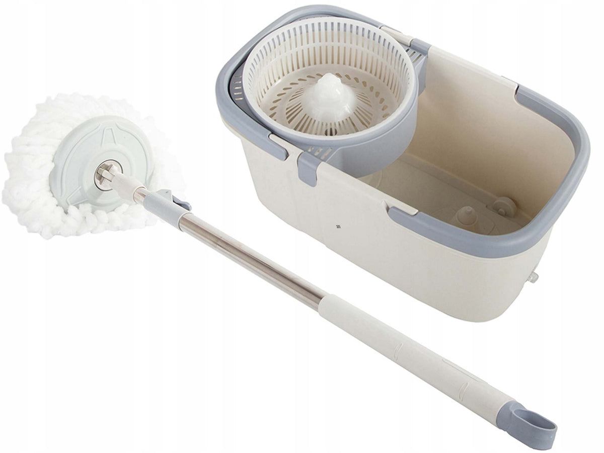 Rotary Mop Rotary 360 Spin Turbo Bucket Set Microfiber Overlay