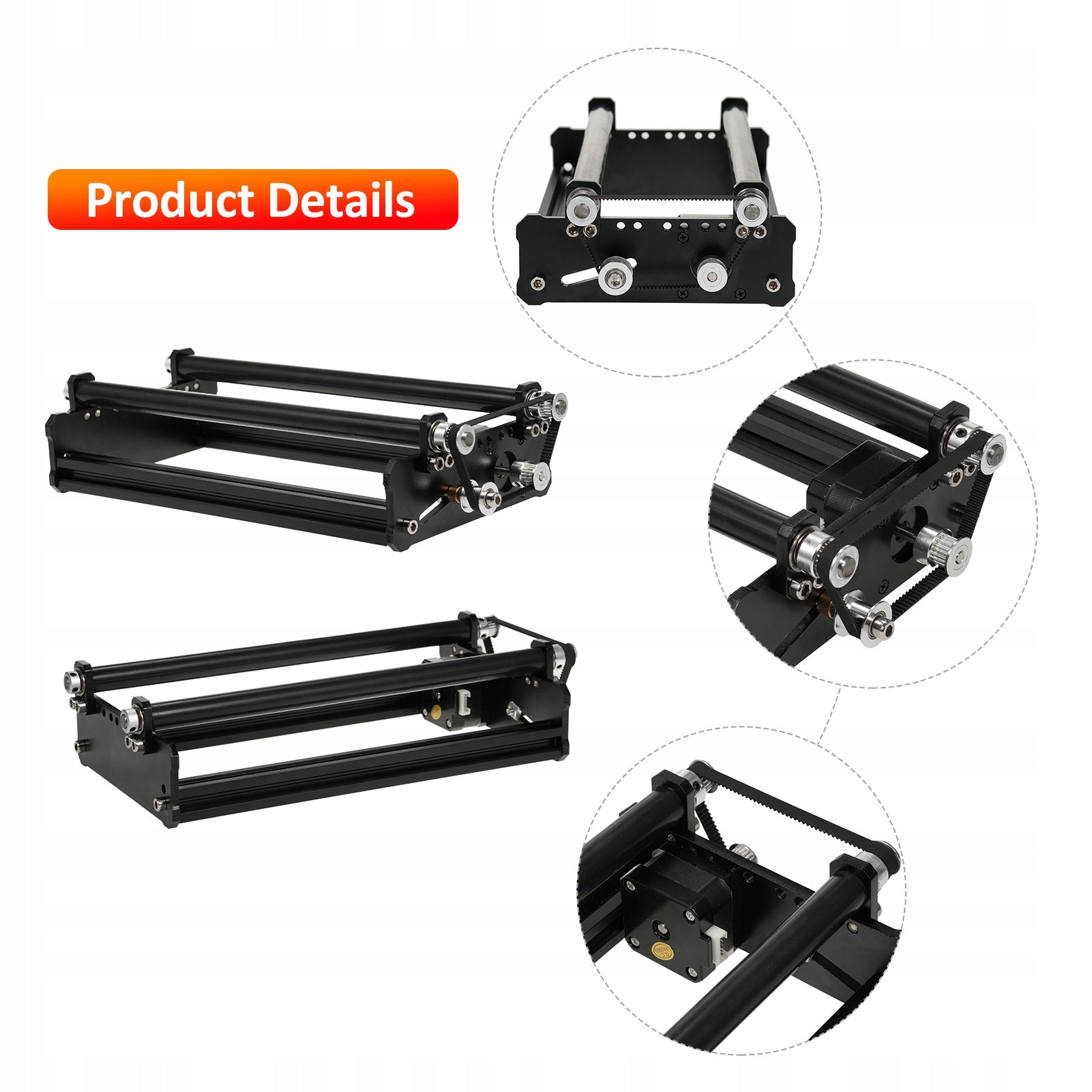 Rotary axis rotary shaft rotary roller suitable for all QR