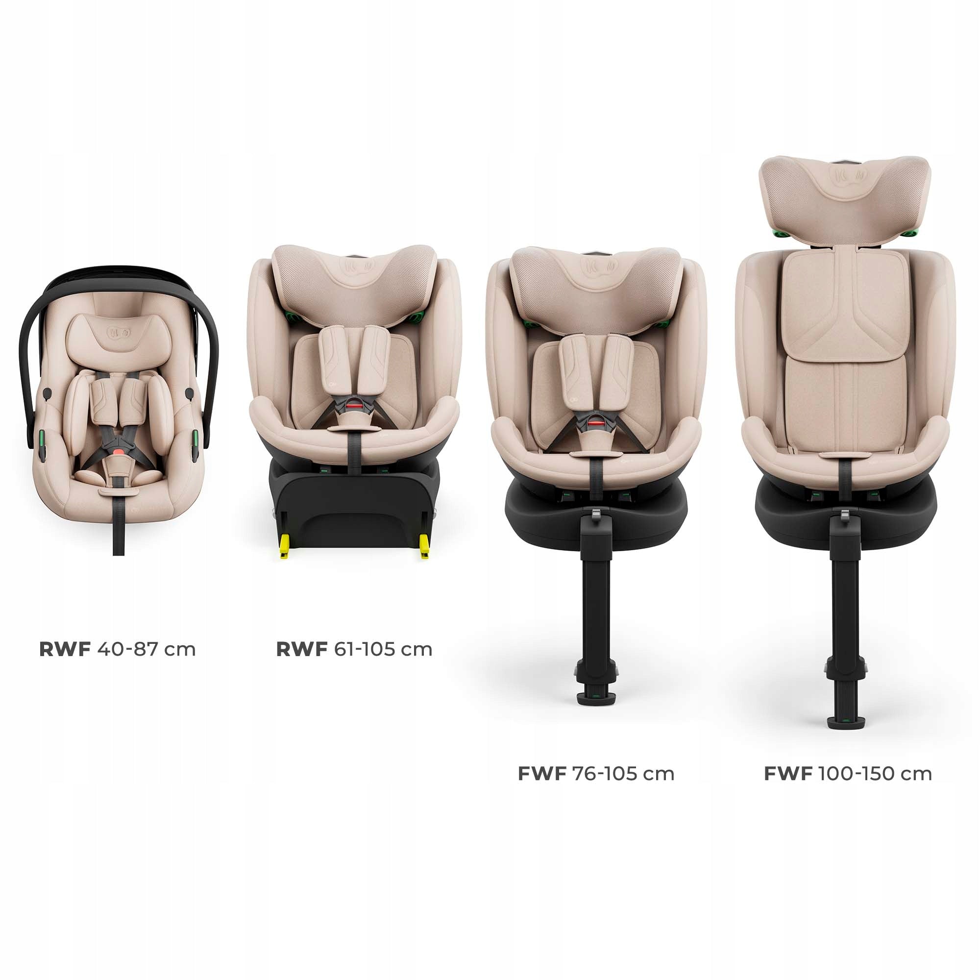 Rotary car seat Kinderkraft ENDURA i-Size 40 – 150 0-36kg ISOFIX Packaging status original